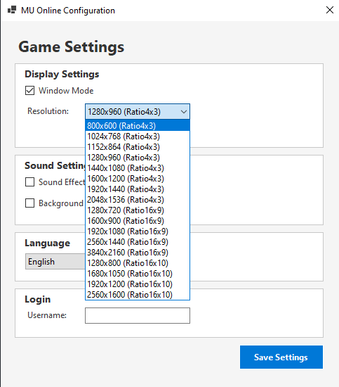 MU Online Configuration