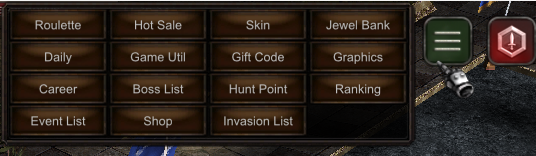GameUtils Menu - Three Line Button