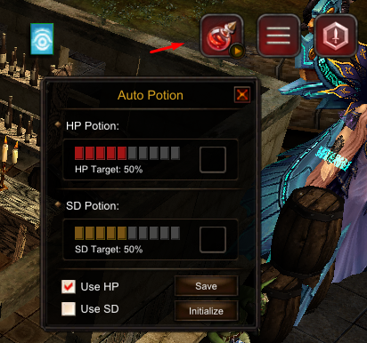 Auto Potion Preview