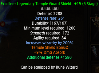 Mastery Shield and Wizardry Damage
