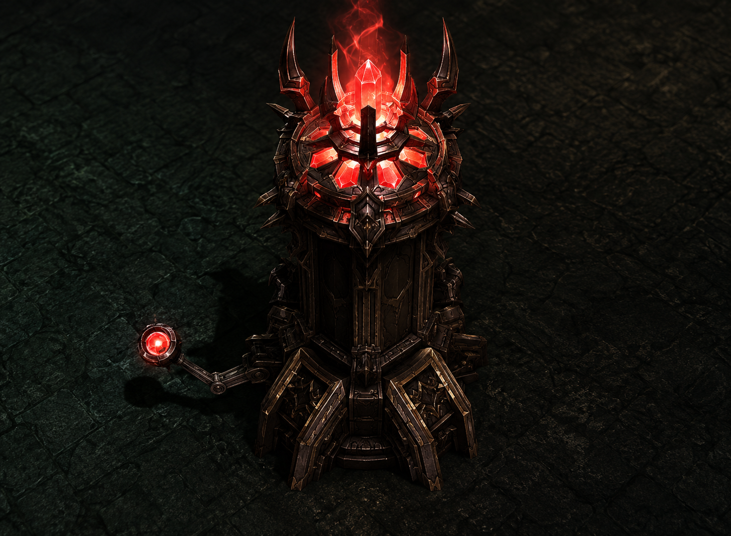 Fire elemental tower captured during Arca War