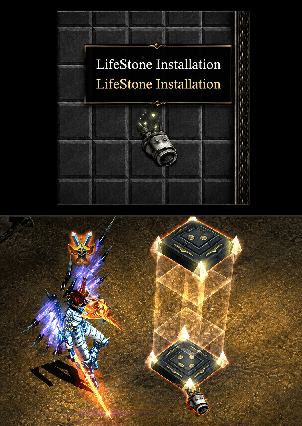 Life Stone used during Castle Siege