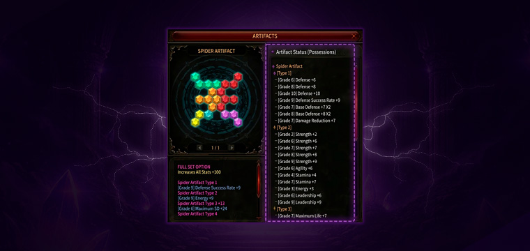 ARTIFACT GRADE UPGRADE