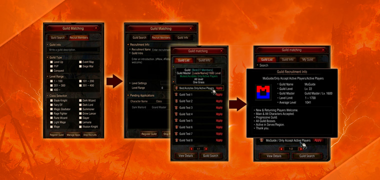 GUILD MATCHING FEATURE IMPROVEMENT